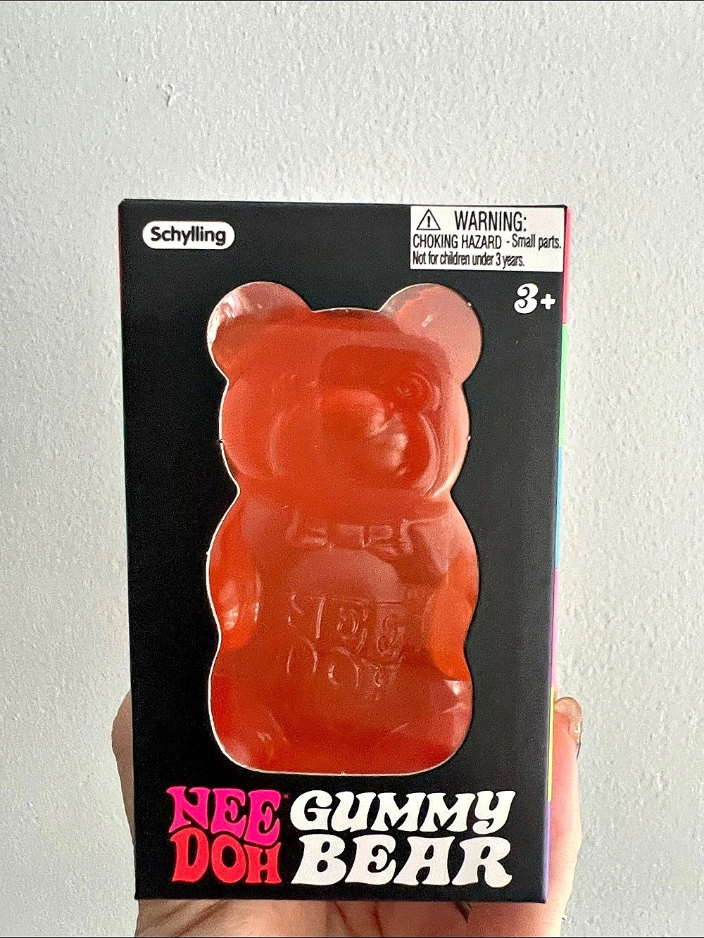 Schylling NeeDoh Gummy Bear Orange Gummy Bear Squishy NWT